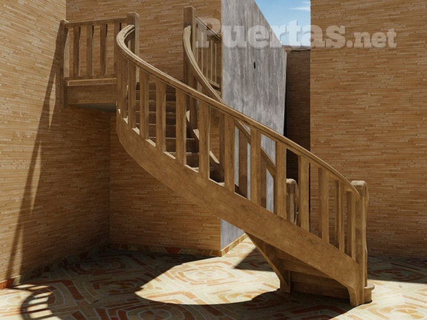Diseño 3d de una escalera